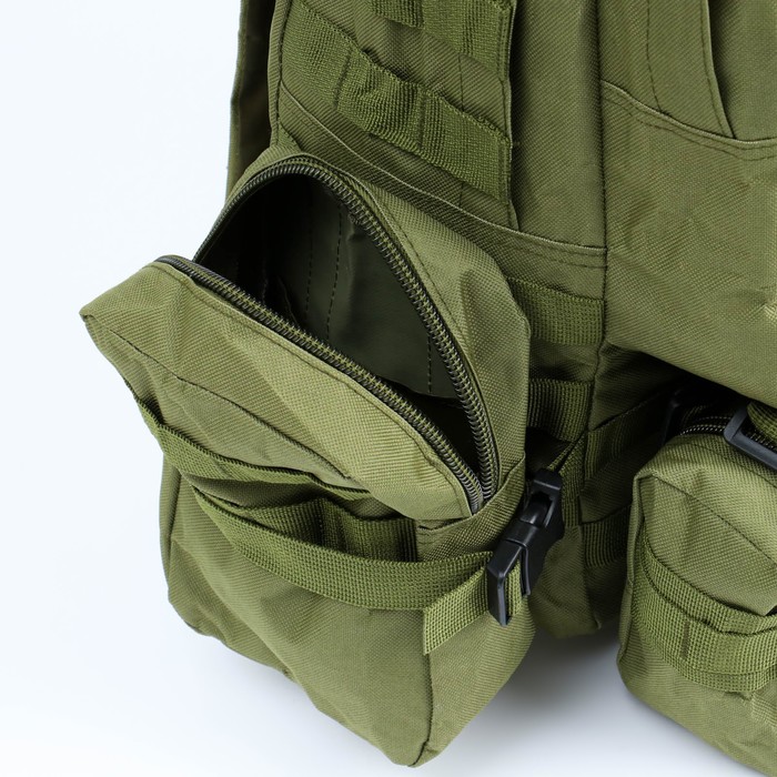 Рюкзак тактический "Аdventure" 50 л, зеленый, с доп. отделениями - фото 1907475909