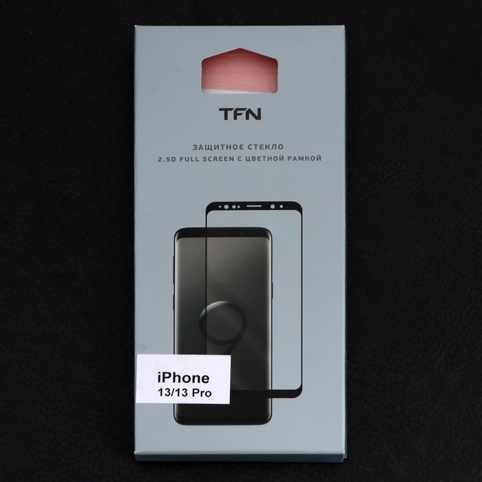 Защитное стекло 2.5D TFN для iPhone 13/13 Pro, полный клей, черное - фото 51321957