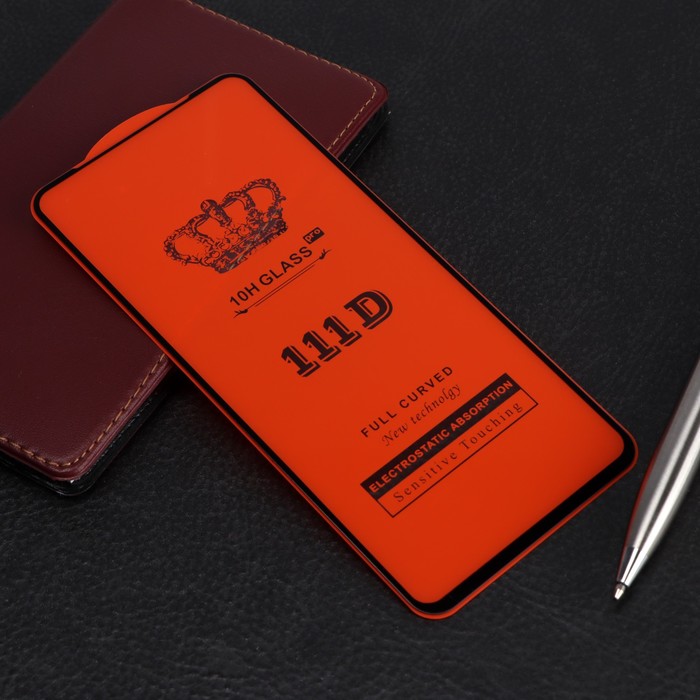Защитное стекло 2.5D TFN для Xiaomi Redmi Note 10T, полный клей, чёрная рамка - Фото 1