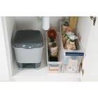 Контейнер для мусора с педалью, 8 л, 24×25.5×29.5 см, пластик, серый - Фото 4