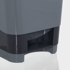 Контейнер для мусора с педалью, 8 л, 24×25.5×29.5 см, пластик, серый - Фото 3