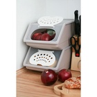 Контейнер для овощей, 7.6 л, 32.3×22×14.8 см, цвет серый - Фото 11