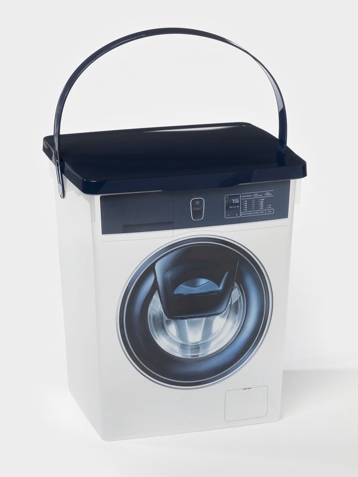 Контейнер для стирального порошка, 5 л, 19.6×16.7×23 см, пластик, МИКС - Фото 1