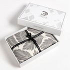 Покрывало хлопковое Этель «Листопад» 180х240±5 см, цвет серый, 100%хлопок, 300гр/м2 - Фото 6