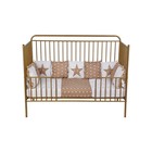 Кроватка-трансформер Polini kids Vintage 400, детская, металлическая, цвет бронзовый - фото 109897319