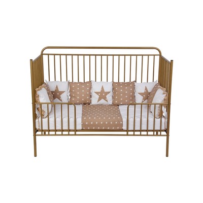 Кровать-трансформер Polini kids Vintage 400, детская, металлическая, цвет бронзовый