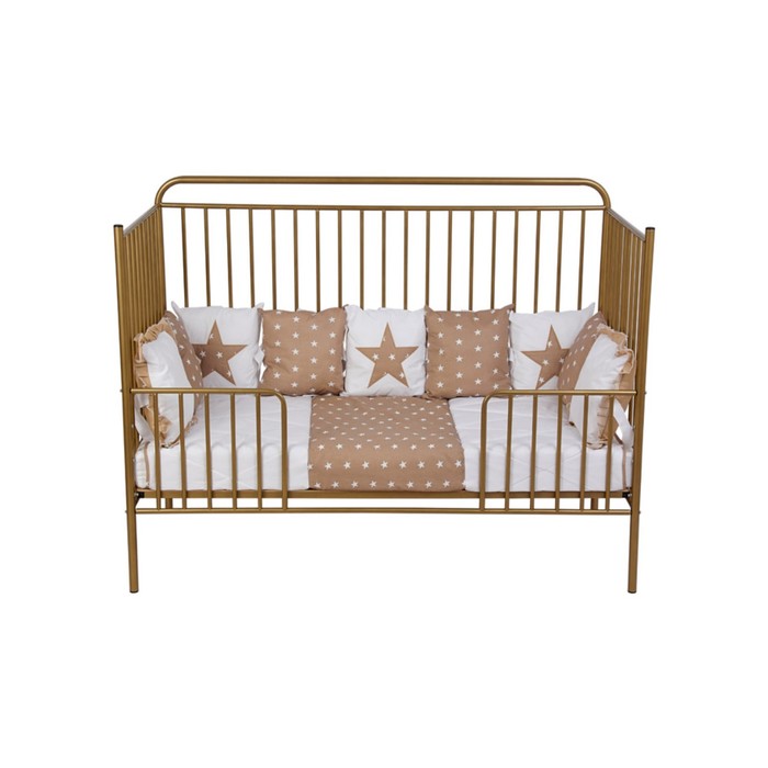 Кровать-трансформер Polini kids Vintage 400, детская, металлическая, цвет бронзовый - Фото 1