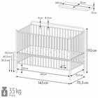 Кровать-трансформер Polini kids Vintage 400, детская, металлическая, цвет бронзовый - Фото 10