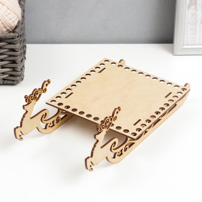 Заготовка для вязания "Сани. Вид 1" набор 3 детали, донышко 15х15 см - Фото 1