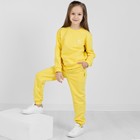 Свитшот для девочек, рост 104 см, цвет желтый - Фото 1