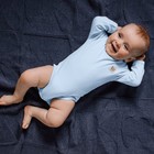 Плед для новорожденных, размер 120x85 см, цвет синий - фото 297514534