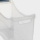 Контейнер для хранения на колёсиках, 10 л, 46.2×16.2×27.2 см, с ручкой, пластик, прозрачный - Фото 4