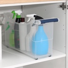 Контейнер для хранения на колёсиках, 10 л, 46.2×16.2×27.2 см, с ручкой, пластик, прозрачный - Фото 12