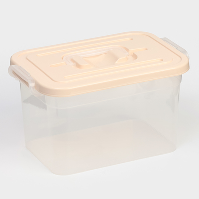 Контейнер для хранения с крышкой, 6.5 л, 31×20×18 см, пластик, МИКС