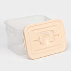 Контейнер для хранения с крышкой, 6.5 л, 31×20×18 см, пластик, МИКС - Фото 3