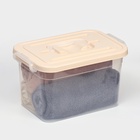 Контейнер для хранения с крышкой, 6.5 л, 31×20×18 см, пластик, МИКС - Фото 5