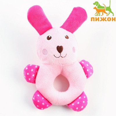 Игрушка пищащая для собак «Кролик», 17 см