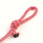 Игрушка-дразнилка для собак с шариком из каната, до 85 г, до 38 см, красная/белая - Фото 4
