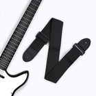 Ремень для гитары, черный, длина 60-110 см, ширина 5 см - фото 5095292