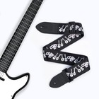 Ремень для гитары, черный, инструменты, длина 60-117 см, ширина 5 см - фото 8903859