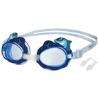 Очки для плавания детские «Акула», беруши, цвет синий - Фото 5