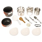 Набор туристической посуды maclay: 2 кастрюли, приборы, печка-щепочница, карабин, 3 миски - Фото 9