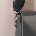 Ручка для сумки, стропа с кожаной вставкой, 139 ± 3 × 3,8 см, цвет чёрный/коричневый/песочный/золотой - фото 7376918