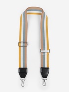 Ручка для сумки, стропа с кожаной вставкой, 135±3×3.8 см, жёлтая, белая - Фото 3