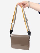 Ручка для сумки, стропа с кожаной вставкой, 135±3×3.8 см, жёлтая, белая - Фото 8