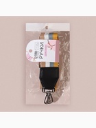 Ручка для сумки, стропа с кожаной вставкой, 135±3×3.8 см, жёлтая, белая - Фото 10