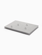 Подставка под кольца QF, 100 мест, флок, 34×23×1 см, серая - Фото 1