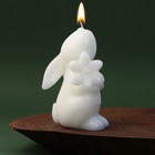 Свеча формовая «Зайчик», без аромата, 5 х 5,5 х 9,5 см. - фото 318948692