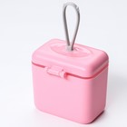 Контейнер для хранения детского питания 150 мл., с ложкой, цвет розовый - Фото 7