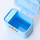 Контейнер для хранения детского питания 150 мл., с ложкой , цвет голубой - фото 6638834