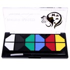 Аквагрим профессиональный для лица и тела, 6 цветов, с кисточкой - Фото 2