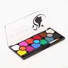 Аквагрим профессиональный для лица и тела, 15 цветов + 2 кисточки - Фото 3