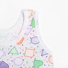 Комплект для девочки (майка, трусы), цвет белый/геометрия, рост 122 см 9084283