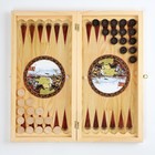 Настольная игра 3в1 «Куликовская битва» шахматы, шашки, нарды, деревянные, 50×50 см - Фото 4