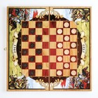 Настольные игры 3в1 "Куликовская битва": шахматы, шашки, нарды деревянные большие, 50 х 50см - Фото 5