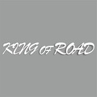 Наклейка "King of Road" , Король дороги, белая, плоттер, 700 х 100 х 1 мм - фото 291410226