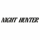 Наклейка "Night Hunter", Ночной охотник, черная, плоттер, 700 х 100 х 1 мм - фото 291410229