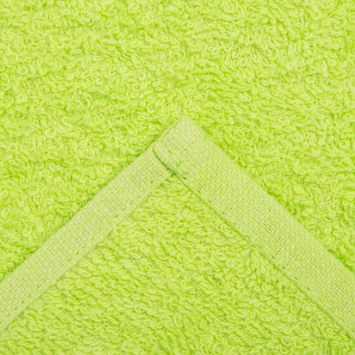 Полотенце махровое Экономь и Я 30*60 см, цв. зеленый, 100% хлопок, 320 гр/м2 - фото 1886873992