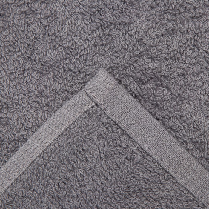 Полотенце махровое Экономь и Я 30х60 см, цвет серый, 100% хлопок, 350 гр/м2 - фото 1926453062