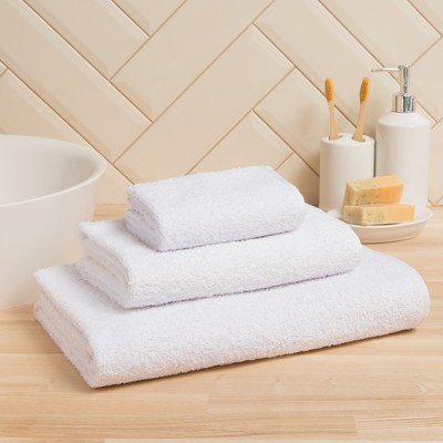 Полотенце махровое «Экономь и Я», 50×90 см, 100% хлопок, белое