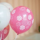 Шар латексный 12" «Розы», ассорти, набор 25 шт., МИКС - фото 24508241
