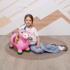 Попрыгун ZABIAKA «Единорог», 51×25×50 см, розовый - Фото 7