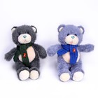Мягкая игрушка «Медведь с шарфом», цвета МИКС - фото 6639175