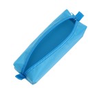 Пенал мягкий, 1 отделение, 60 х 195 х 50 мм, объёмный, К-921, голубой - Фото 4