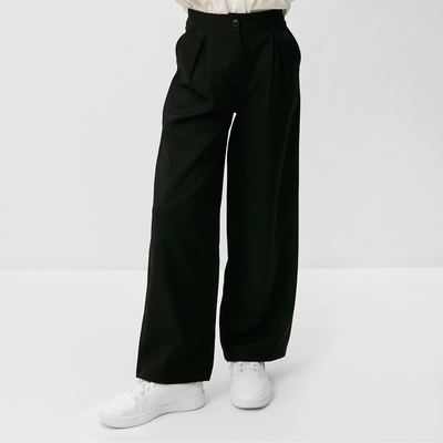 Брюки для девочки MINAKU, чёрные, рост 122 см