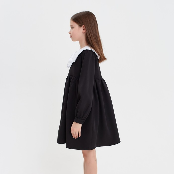 Платье для девочки MINAKU, цвет чёрный, рост 122 см - фото 1885409241